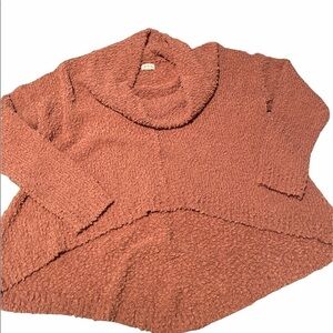 Pol Rust Pink Sweater Cow-neck Size L